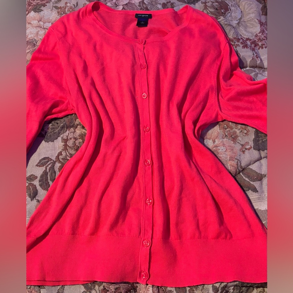 Pink ann taylor cardigan